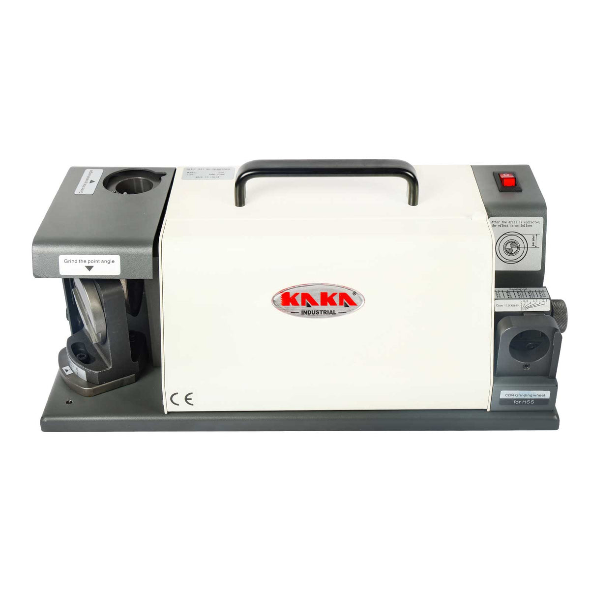 Drill Bits Sharpener and Grinder TX-Z20,  C/W 18 Collets Precision Drill Sharpener, 95°-140° Point Angle Adjustable Drill Bit Re-Sharpener,