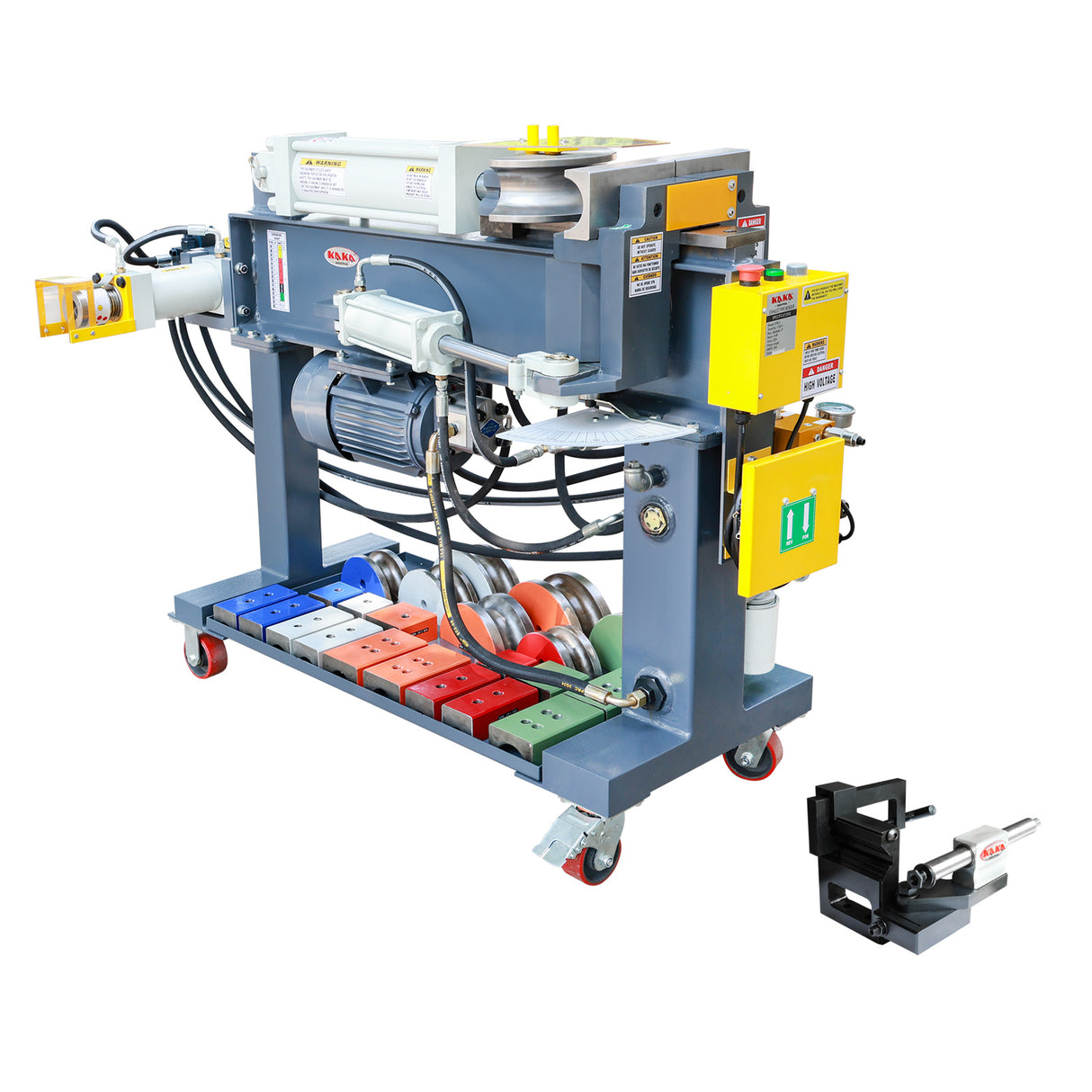 Pack Sale! Exhaust Pipe Bender EPB-3, Hydraulic Exhaust Pipe Tube Bender, & Hole Saw Pipe Notcher PNM-1/2