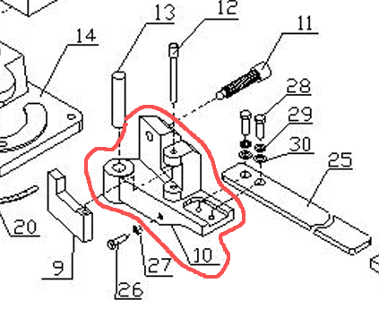 Spare parts - Rotating Body for Universal Bender UB-100
