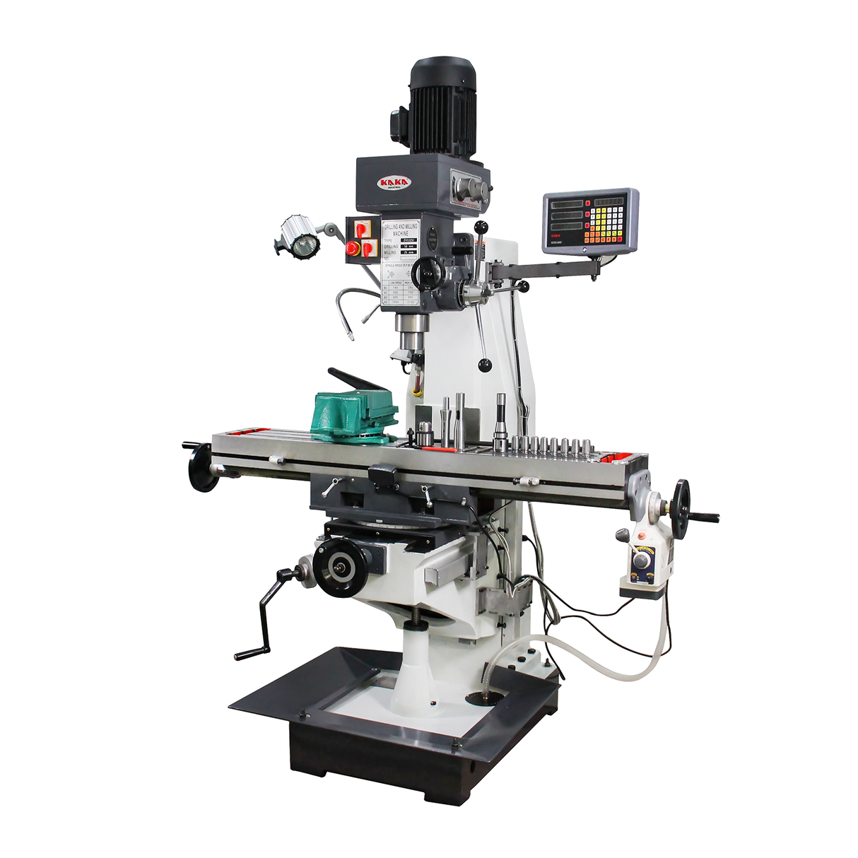KANG Industrial ZX5325C Drilling and milling machine, Gear Head Auto Feed Table Drilling and milling machine with 3 Axis DRO, 415V Motor