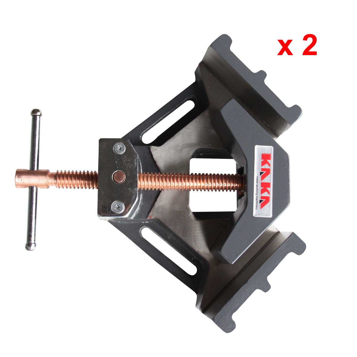 Angle Clamp AC-100, Solid Construction, 90 Degree Welding Angle Clamp, Heavy-Duty Cast-Iron Angle Clamp Vice