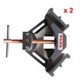 Angle Clamp AC-100, Solid Construction, 90 Degree Welding Angle Clamp, Heavy-Duty Cast-Iron Angle Clamp Vice