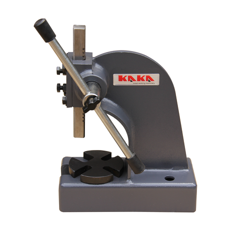 KAKA Industrial AP-1/2 Arbor Press- Heavy Duty Cast Iron Material, 3" Height Leverage, Perfect for Punching, Riveting, and More Get Precise Results