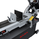 Customizable Cutting: With 4 different cutting speeds, you can adjust the belt driven band saw to suit any material you're working with