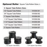 KANG Industrial TR-60 Tube Roll Bender, Manual 3 Roll Bender Versatility Bender, standard 38mm round tube rollers