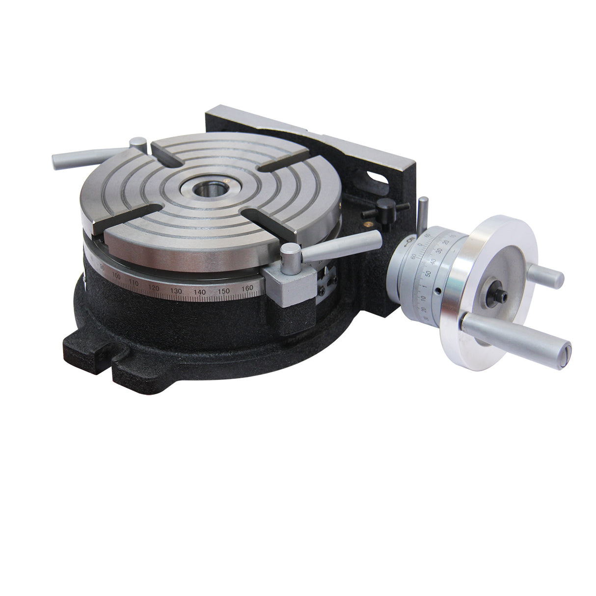 Kang Industrial HV-8 ø200mm Horizontal Vertical Rotary Table, Cast Iron Rotary Table, MT3 Bore