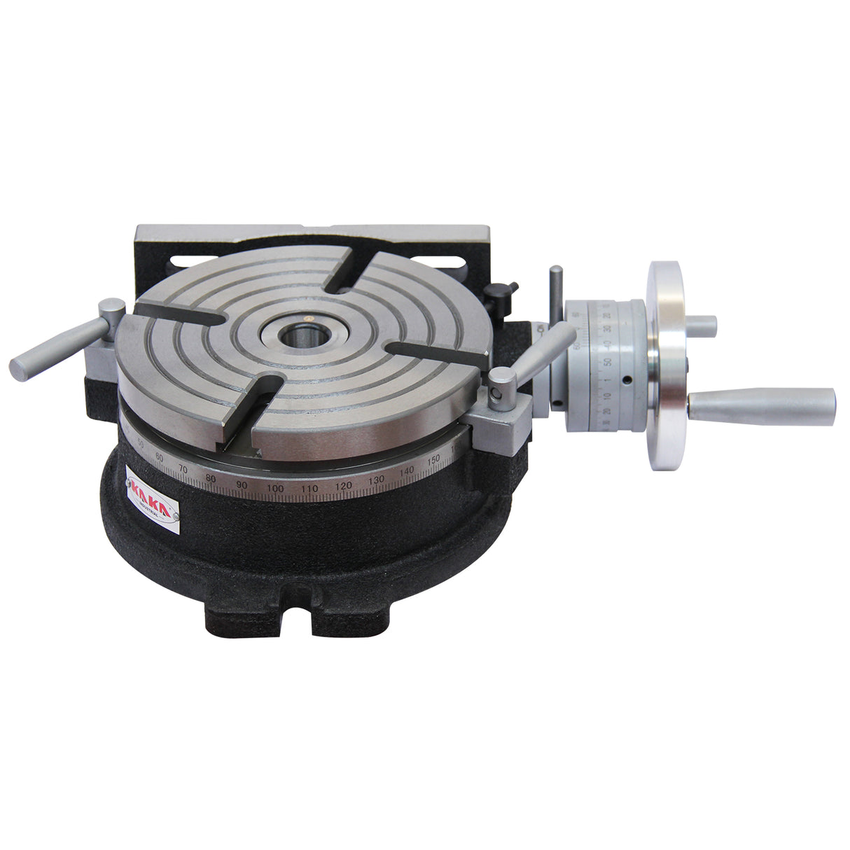 Kang Industrial HV-8 ø200mm Horizontal Vertical Rotary Table, Cast Iron Rotary Table, MT3 Bore