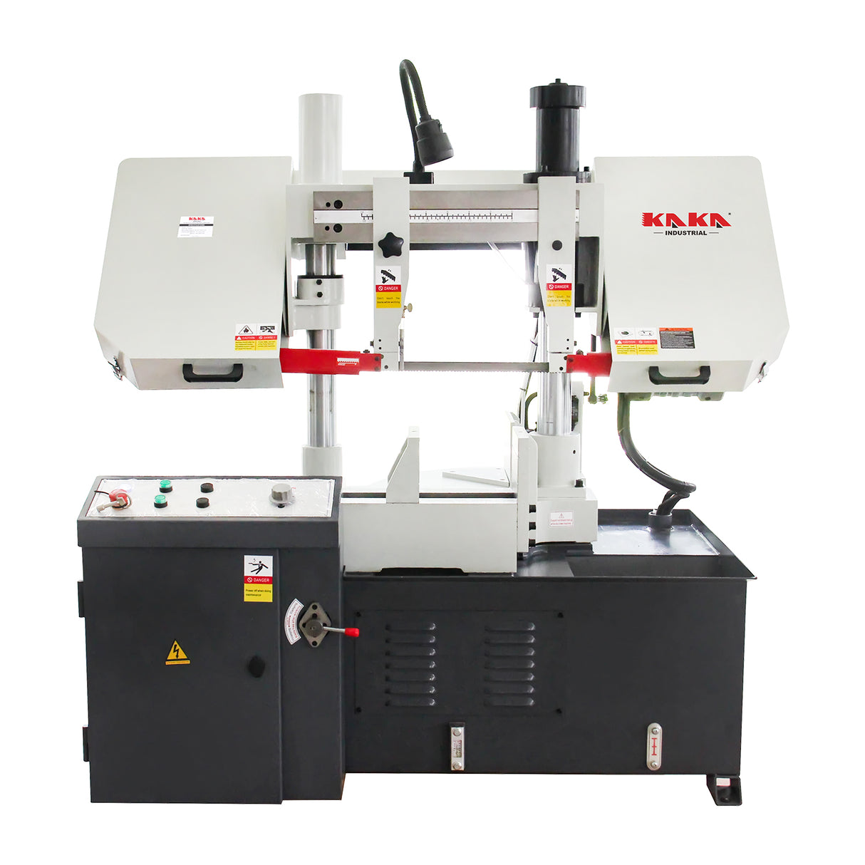 KANG Industrial TBK-11A Double Column Band Saw, Swivel Head Saw Machine, 280mm Round Bar Cutting Capacity